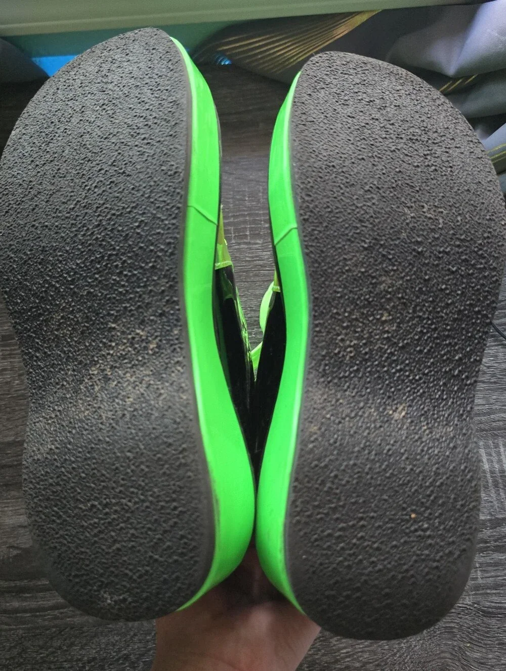Demonia Emily 350 Neon Green UV Reactive Wrapped Platform Mid-Calf Platforms